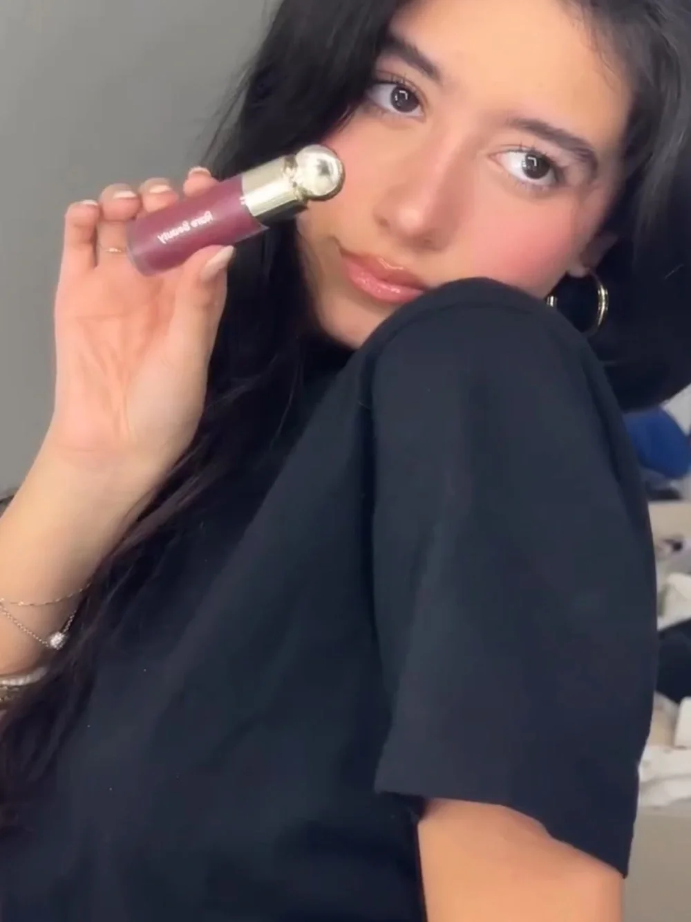 Rare Beauty Liquid Cheek Tint in Faith a Plum Berry